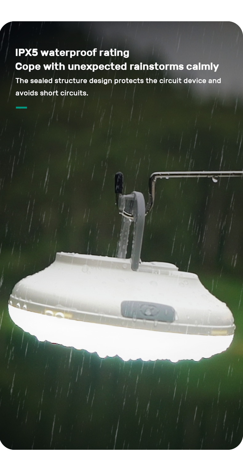 Power Bank Camping Light 10000MAH Long Lasting Waterproof LED Rechargeable Hiking Tent Lantern Fishing Outdoor Light