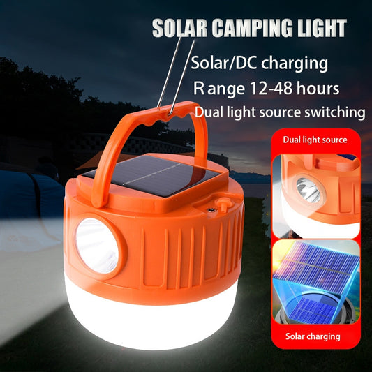 LED Solar Charging Light Energy-saving USB Charging 42 Bead Bulb Night Market Lamp Outdoor Camping Power Outage