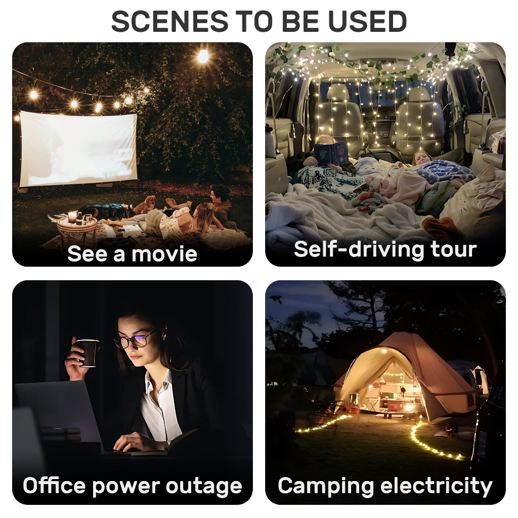 PBSOLAR power station portable solar 220v 200w 45000mah lithium battery power bank charger mable big capacity power station outdoor ulti-function port emergency power Supply CPAP Battery Recharged by Solar Panel/Wall Outlet/Car 220V AC Out/DC 12V /QC USB