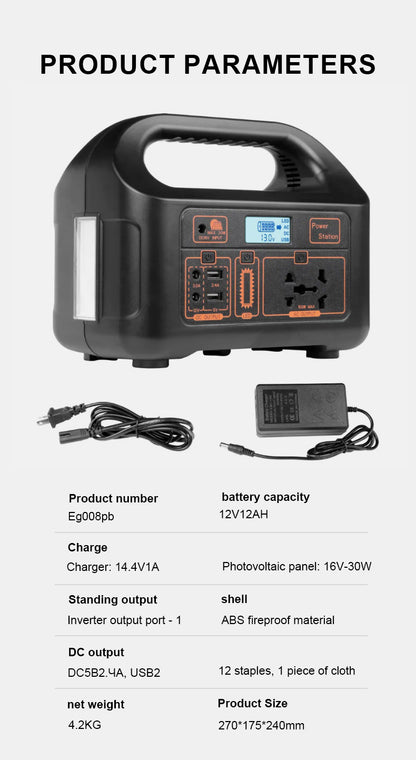 Power Station Portable 220v 150w 47000mah Fast Charging Original Generator Outdoor Solar Charger USB DC AC Output