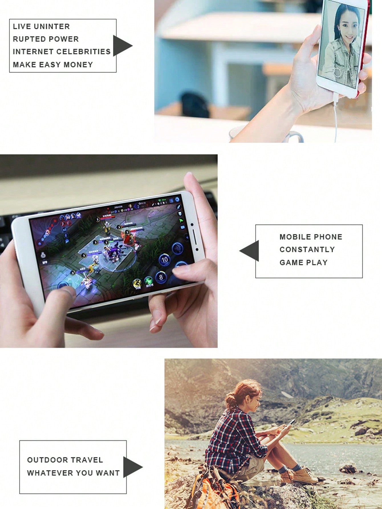 PB solar power bank SPB18 8000mAh Portable Power Station Fast Charging USB LED powerbank mobile powe
