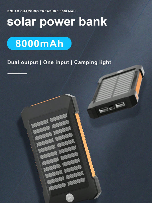 Solar powerbank 10000mah pd 20w fast charging outdoor solar charging portable waterproo