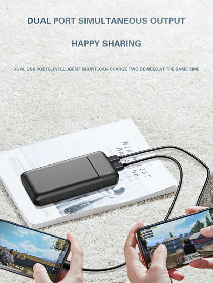 Power Bank 30000mah 22.5w Fast Charging Portable High Capacity Multi-device Charger Black