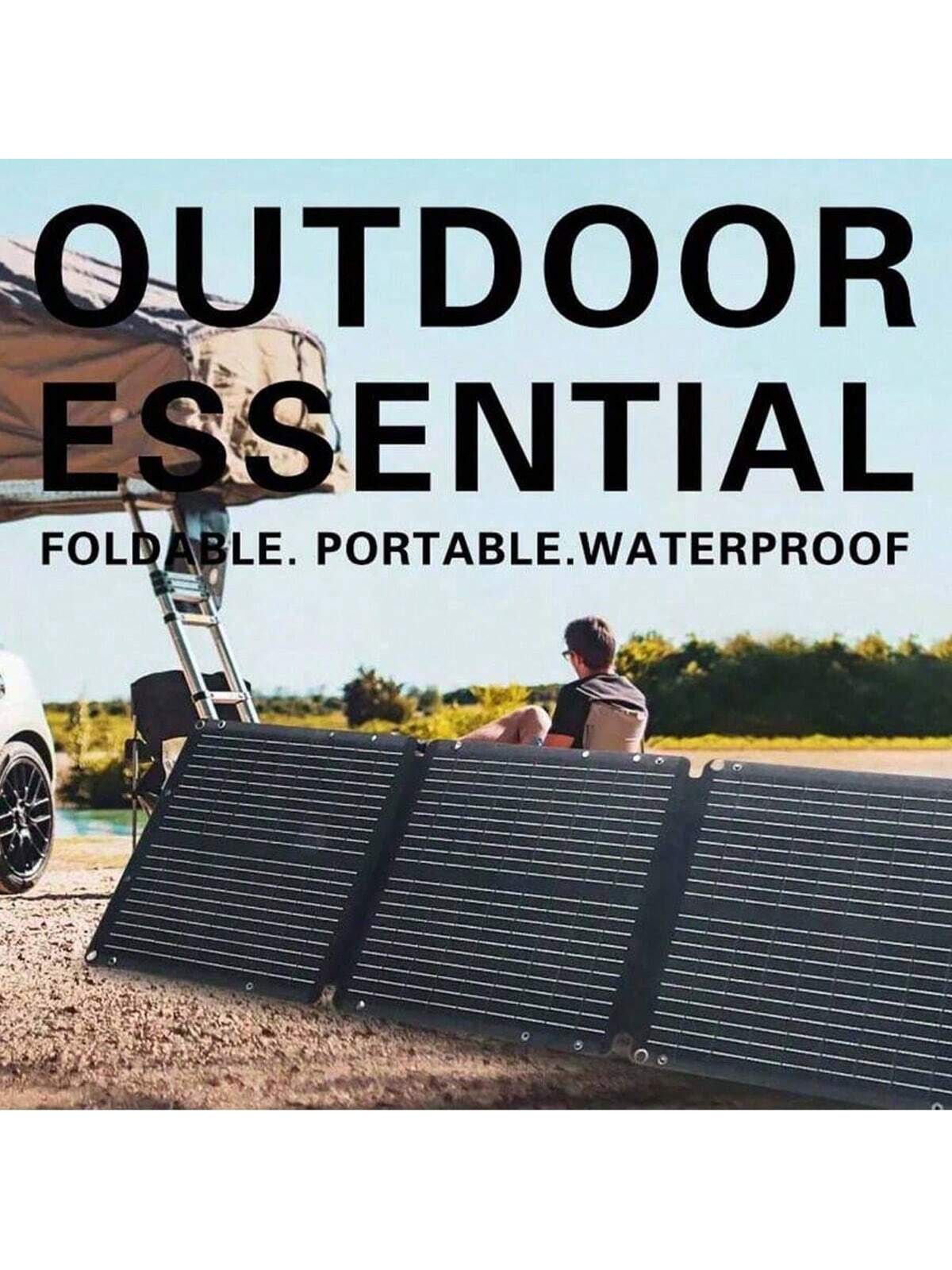 30W foldable portable solar panel fast charging USB/DC output with charging cable