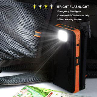 PB S013 solar power bank 26800mAh solar charging fast charging wireless charging 4 solar panels type