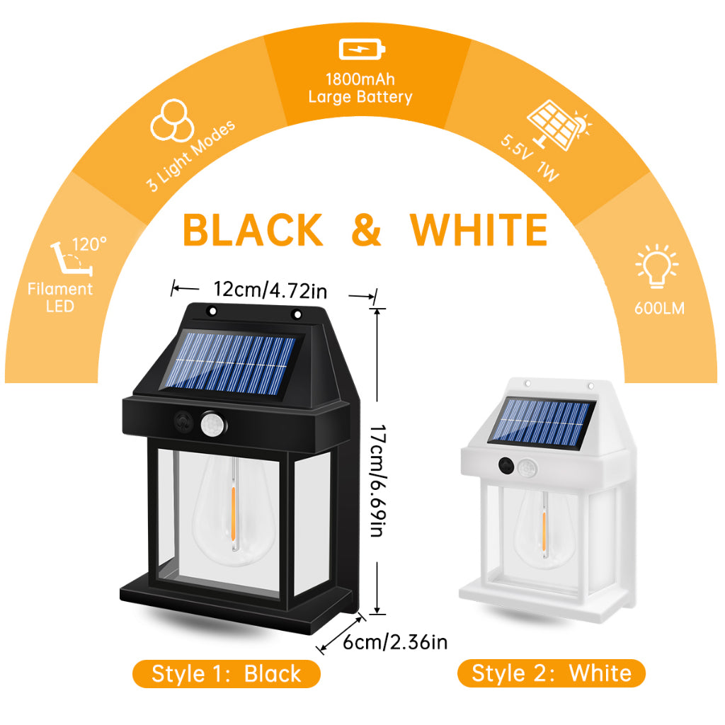 NEW Arrive Solar Wall Light Outdoor Lamp Hiasan Waterproof Garden Decor Lantern Street Solar Lamp Light Decora