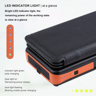 PB S013 solar power bank 26800mAh solar charging fast charging wireless charging 4 solar panels type
