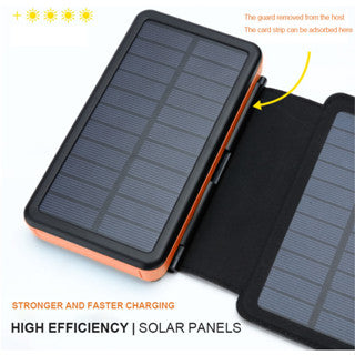 PB S013 solar power bank 26800mAh solar charging fast charging wireless charging 4 solar panels type