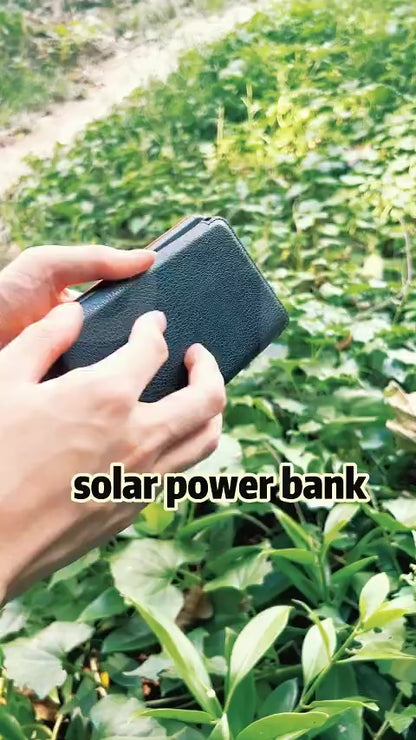 PB S013 solar power bank 26800mAh solar charging fast charging wireless charging 4 solar panels type